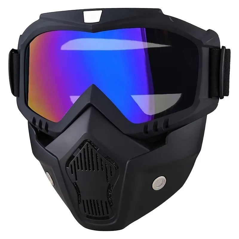 Full-face Goggle with Anti-fog High-definition Lenses, Detachable and Adjustable